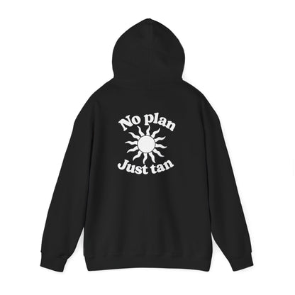 No Plans. Just Tan. Hoodie | Beach Graphic Pullover Hoodie