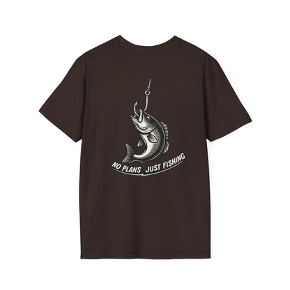 No Plans. Just Fishing. T-Shirt | Bass Fishing Graphic Tee