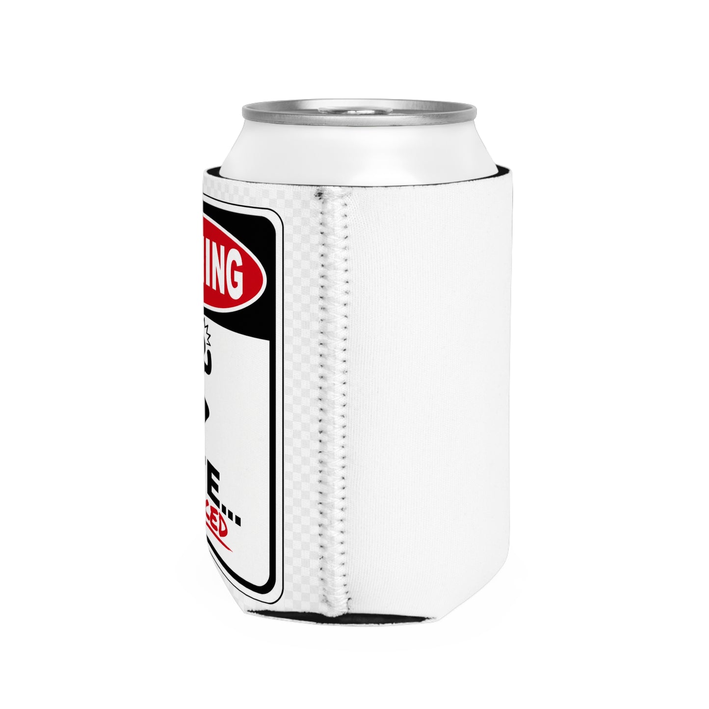 Warning: I Bite... If Asked Can Cooler | Funny 12 oz Drink Sleeve