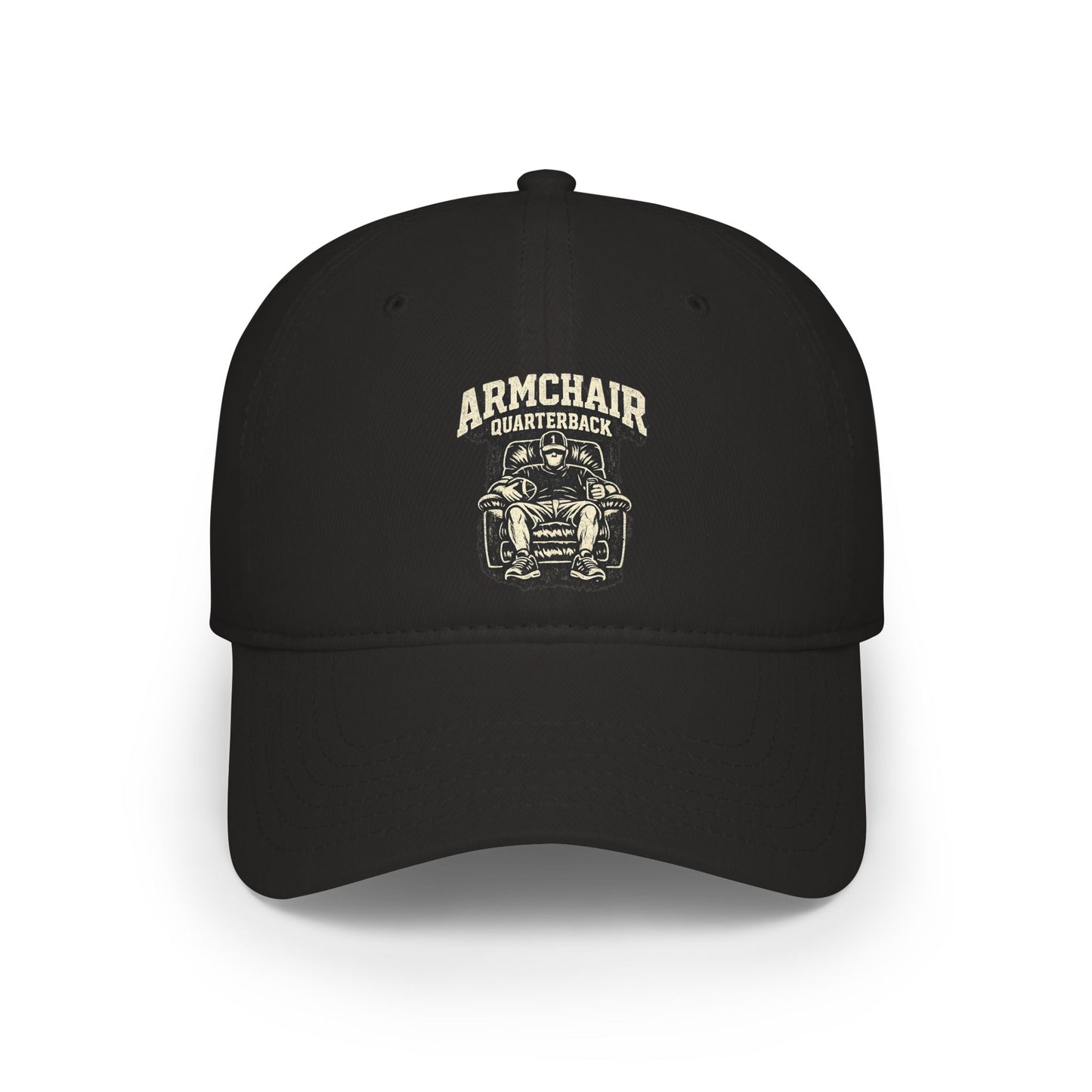 Armchair Quarterback Low Profile Baseball Cap | Football Fan Hat