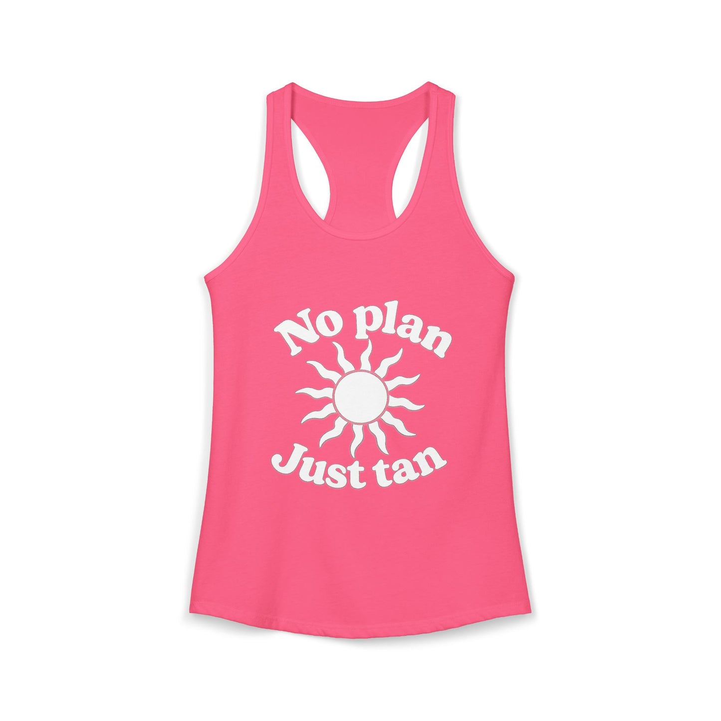 No Plans Just Tan Women's Racerback Tank | Beach Tank Top