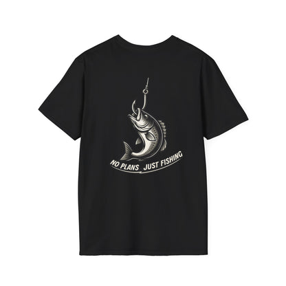 No Plans. Just Fishing. T-Shirt | Bass Fishing Graphic Tee
