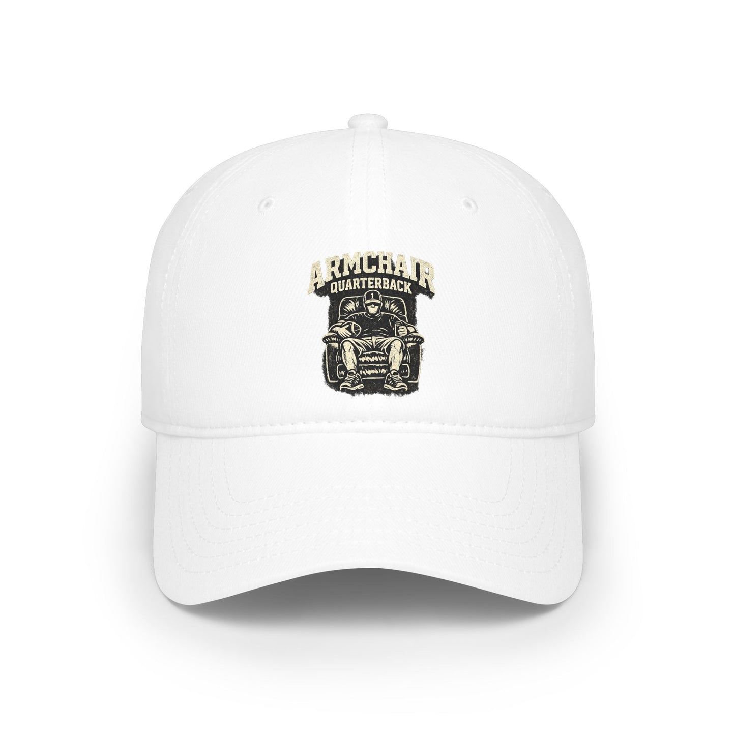 Armchair Quarterback Low Profile Baseball Cap | Football Fan Hat
