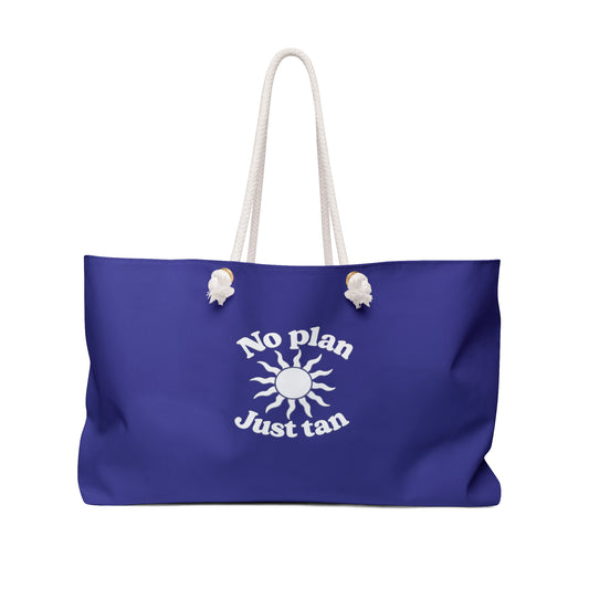 No Plans. Just Tan. Weekender Bag | Beach & Travel Tote