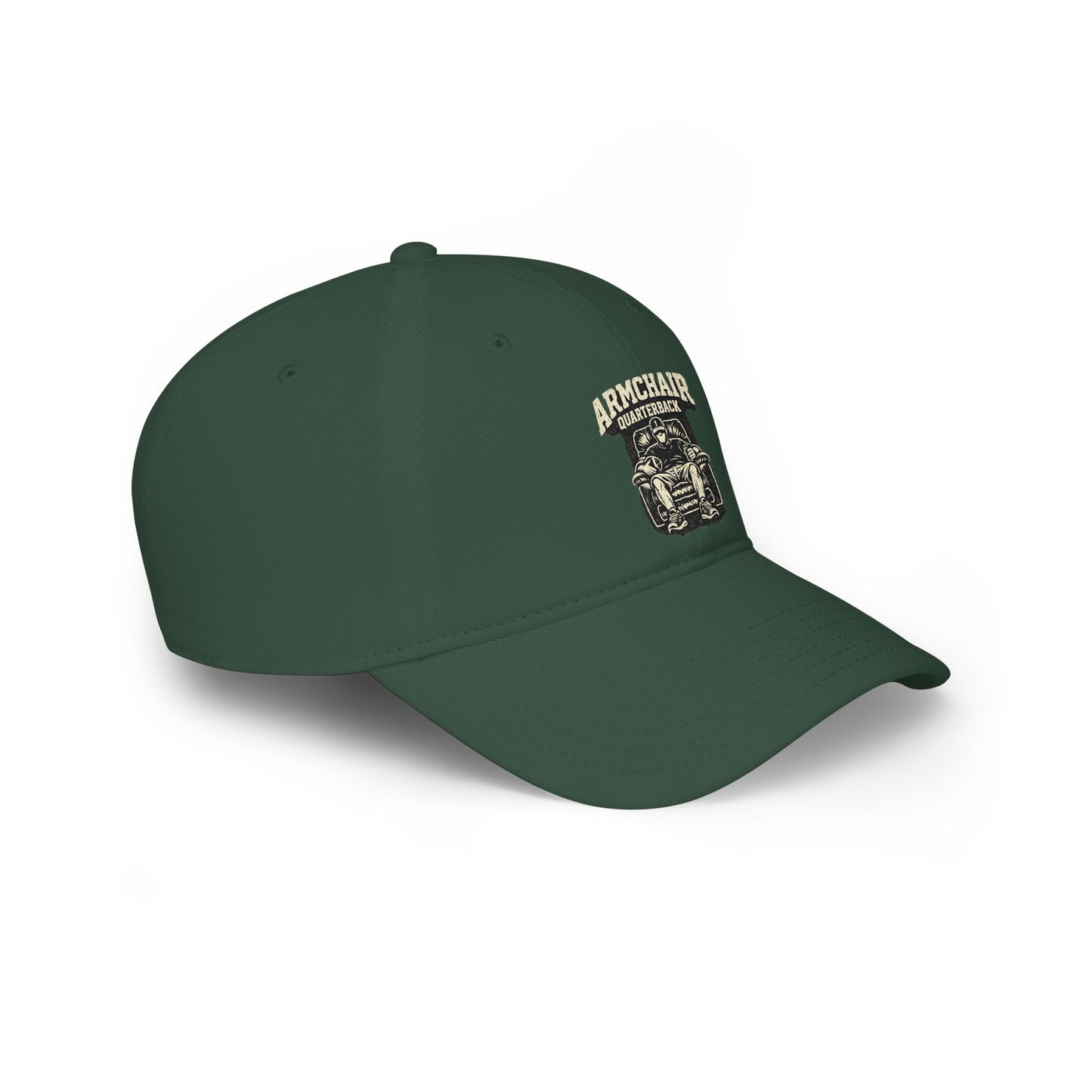 Armchair Quarterback Low Profile Baseball Cap | Football Fan Hat