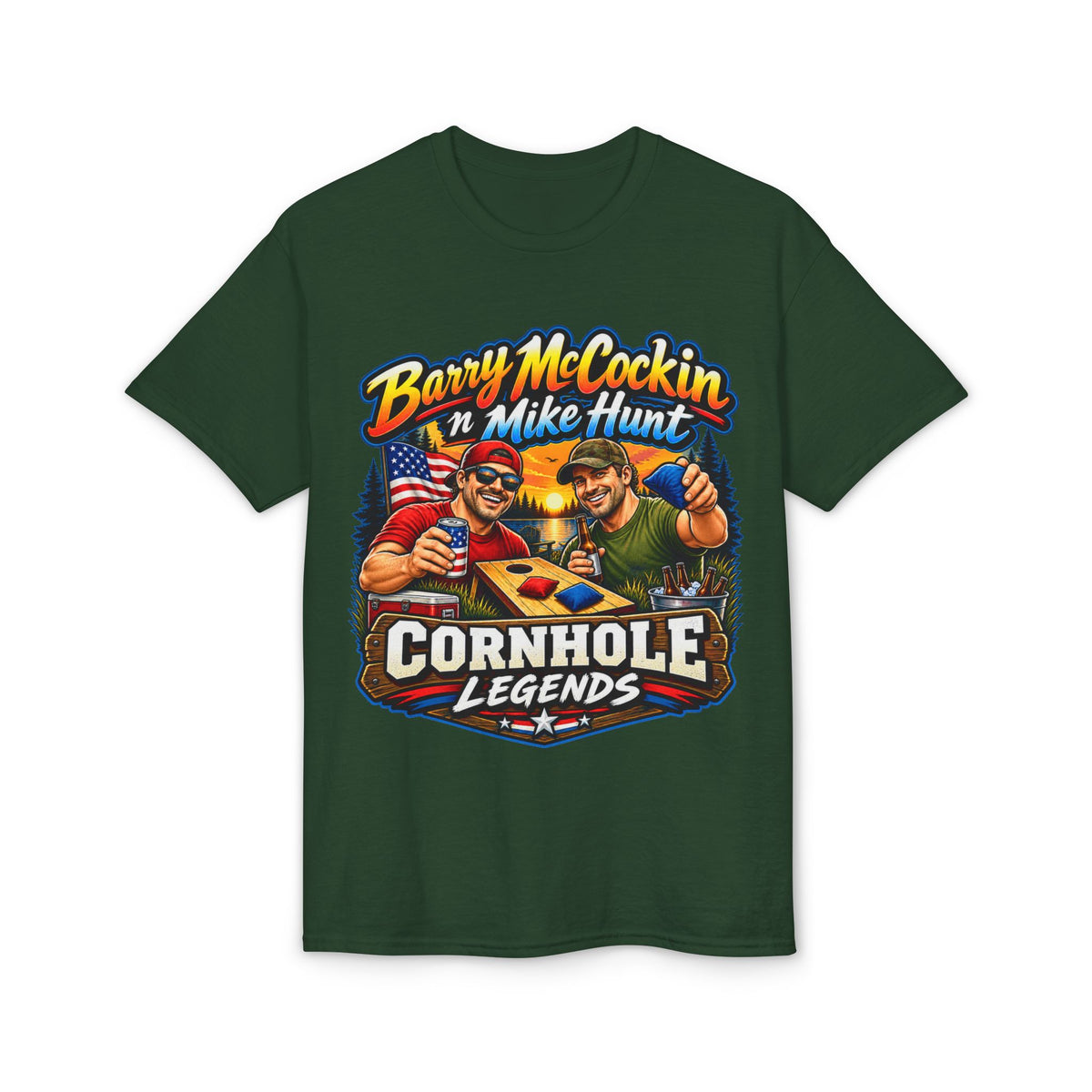 Barry McCockin ’n Mike Hunt | Cornhole Legends T-Shirt