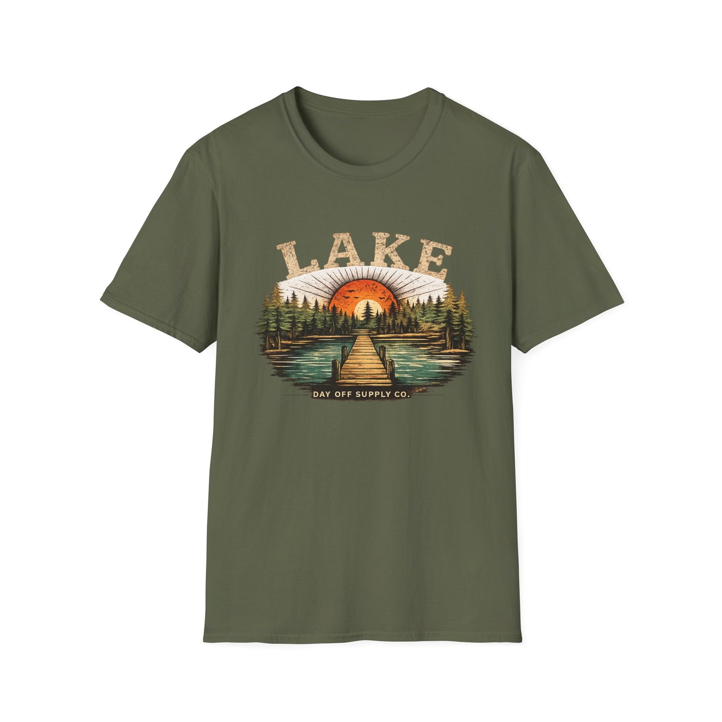 Lake Sunrise Graphic T-Shirt | Vintage Lake Life Tee