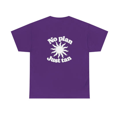 No Plan. Just Tan. | Beach & Lake Life Graphic T-Shirt