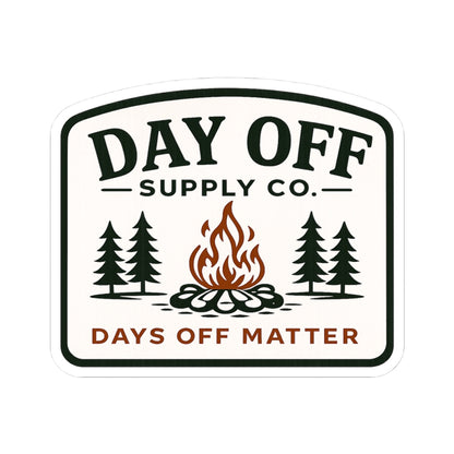 Day Off Supply Co. Logo Kiss-Cut Stickers | Vinyl Decals