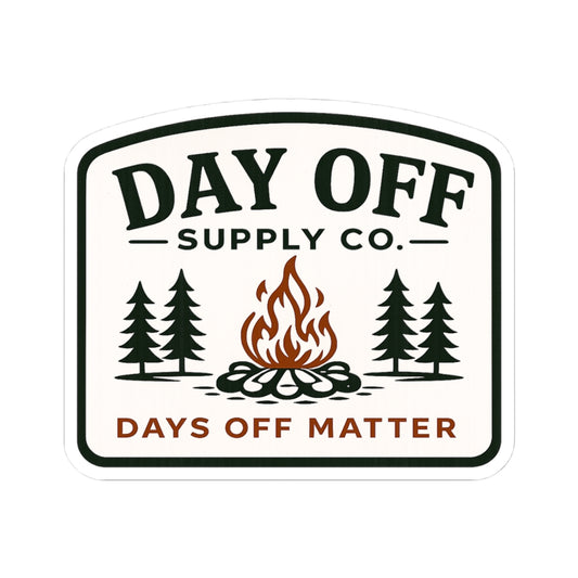 Day Off Supply Co. Logo Kiss-Cut Stickers | Vinyl Decals