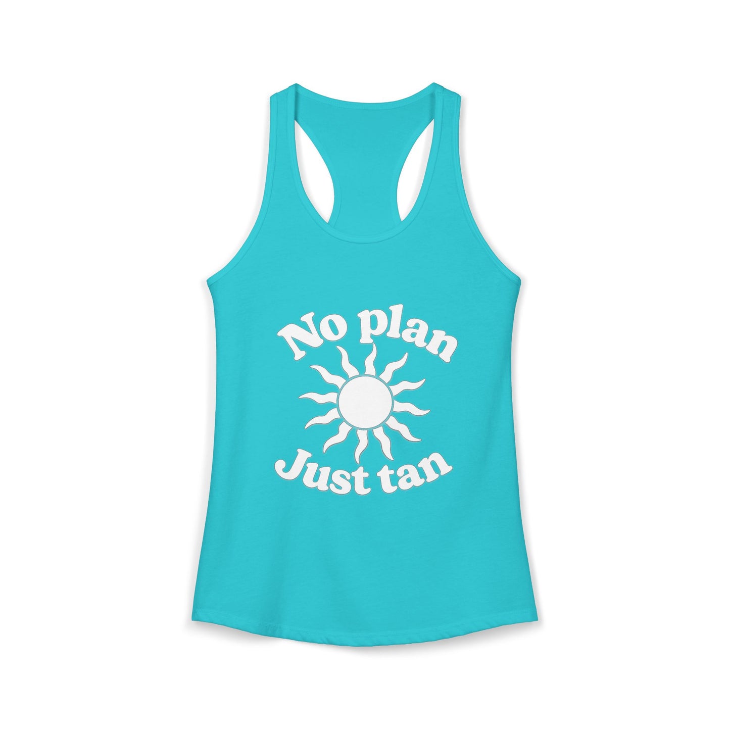 No Plans Just Tan Women's Racerback Tank | Beach Tank Top