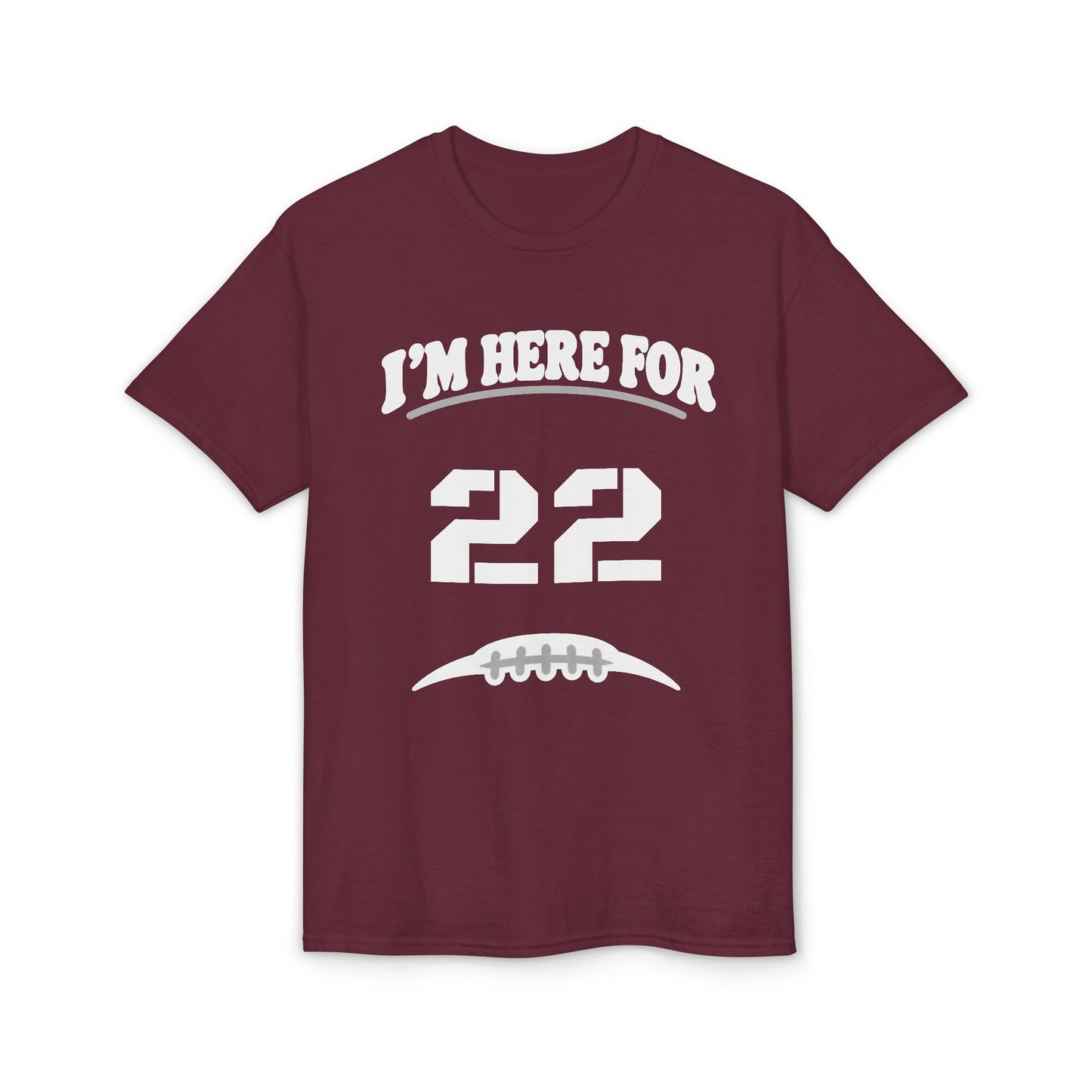 I’m Here For [Number] | Personalized Football Parent T-Shirt