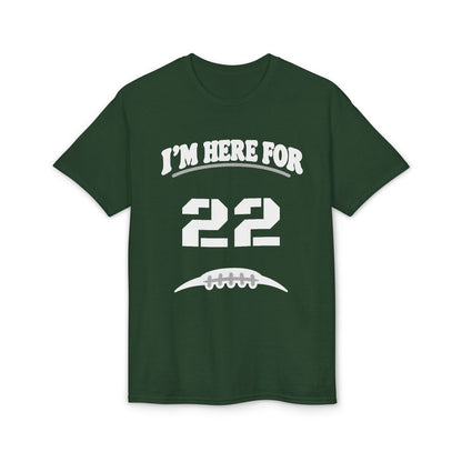 I’m Here For [Number] | Personalized Football Parent T-Shirt