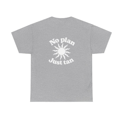 No Plan. Just Tan. | Beach & Lake Life Graphic T-Shirt