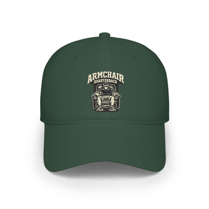 Armchair Quarterback Low Profile Baseball Cap | Football Fan Hat