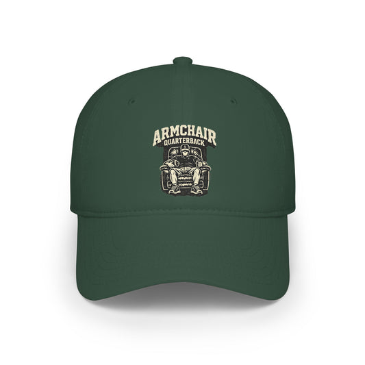 Armchair Quarterback Low Profile Baseball Cap | Football Fan Hat