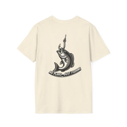 No Plans. Just Fishing. T-Shirt | Bass Fishing Graphic Tee