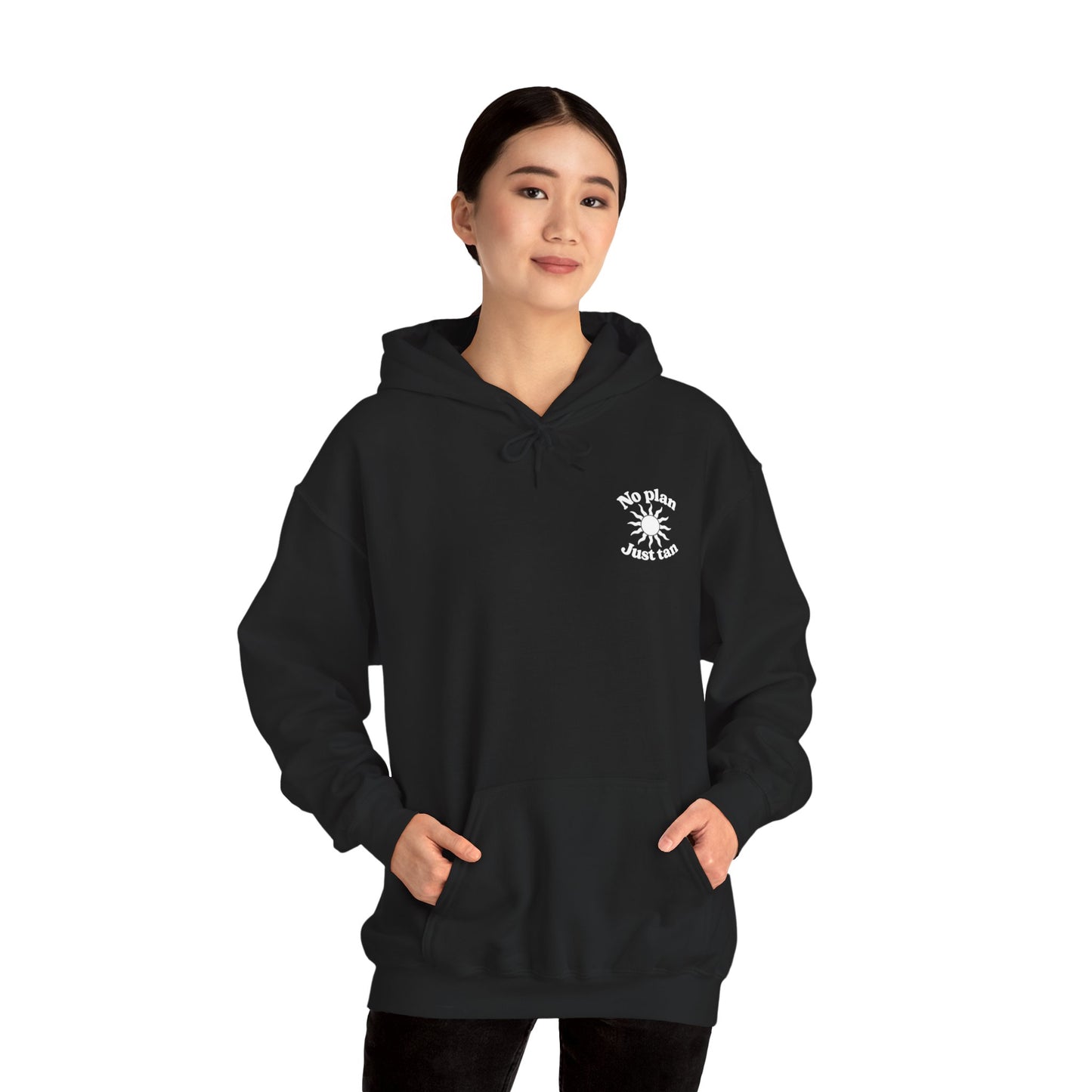 No Plans. Just Tan. Hoodie | Beach Graphic Pullover Hoodie