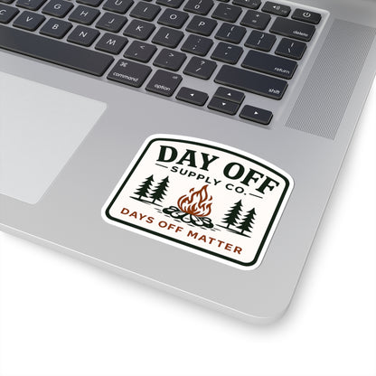 Day Off Supply Co. Logo Kiss-Cut Stickers | Vinyl Decals