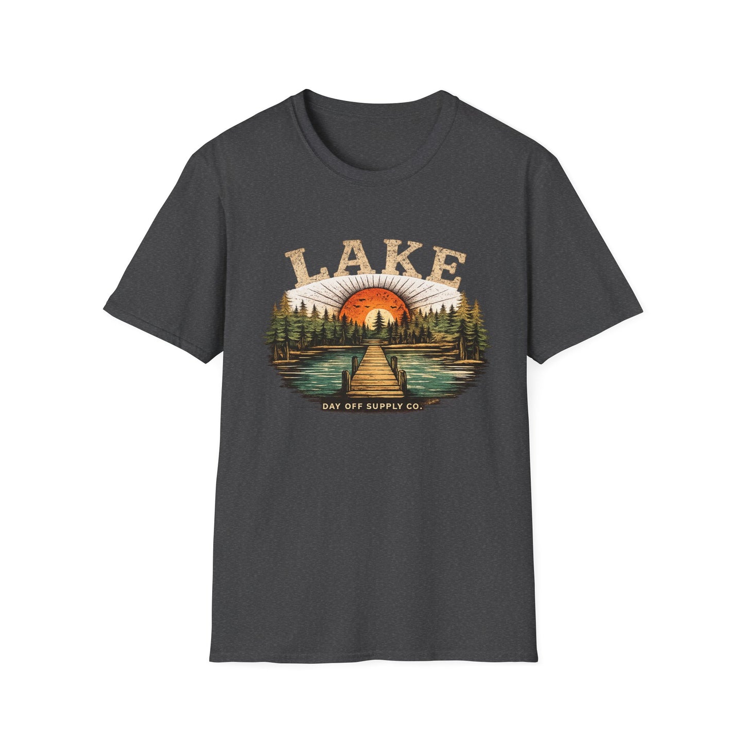 Lake Sunrise Graphic T-Shirt | Vintage Lake Life Tee