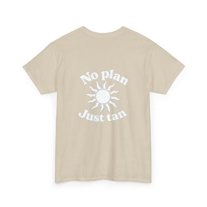 No Plan. Just Tan. | Beach & Lake Life Graphic T-Shirt