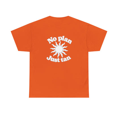 No Plan. Just Tan. | Beach & Lake Life Graphic T-Shirt