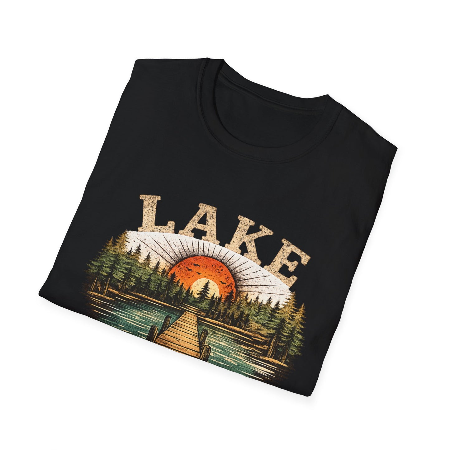 Lake Sunrise Graphic T-Shirt | Vintage Lake Life Tee