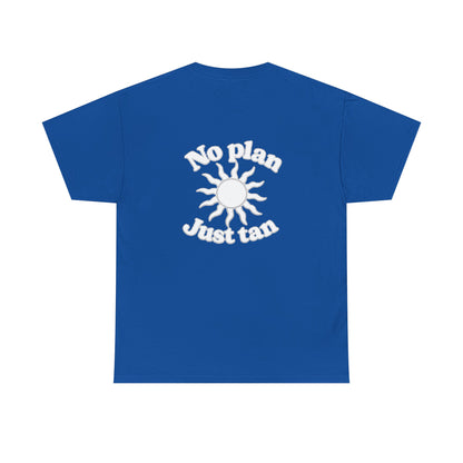 No Plan. Just Tan. | Beach & Lake Life Graphic T-Shirt