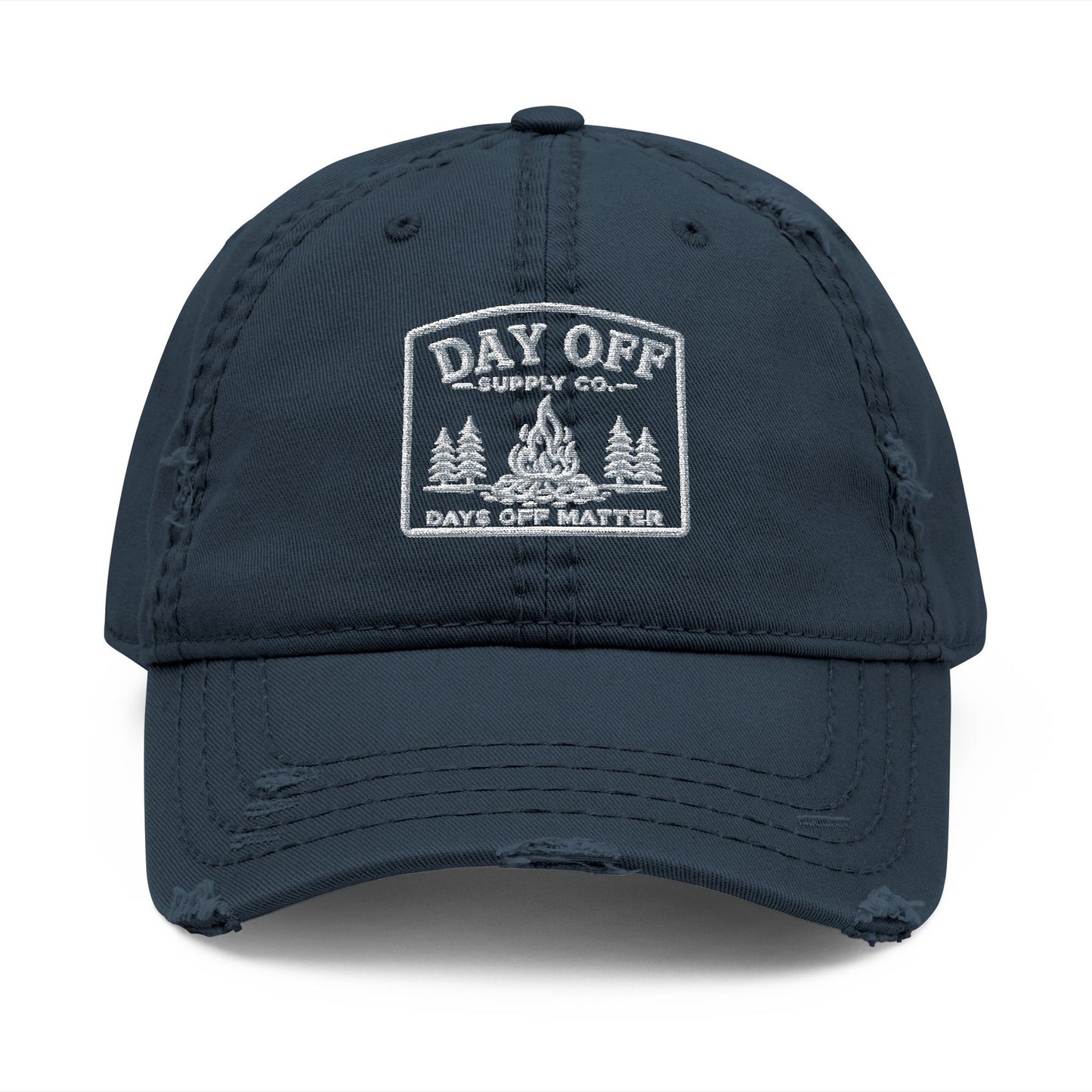 Day Off Supply Co. Distressed Dad Hat | Embroidered Vintage Cap