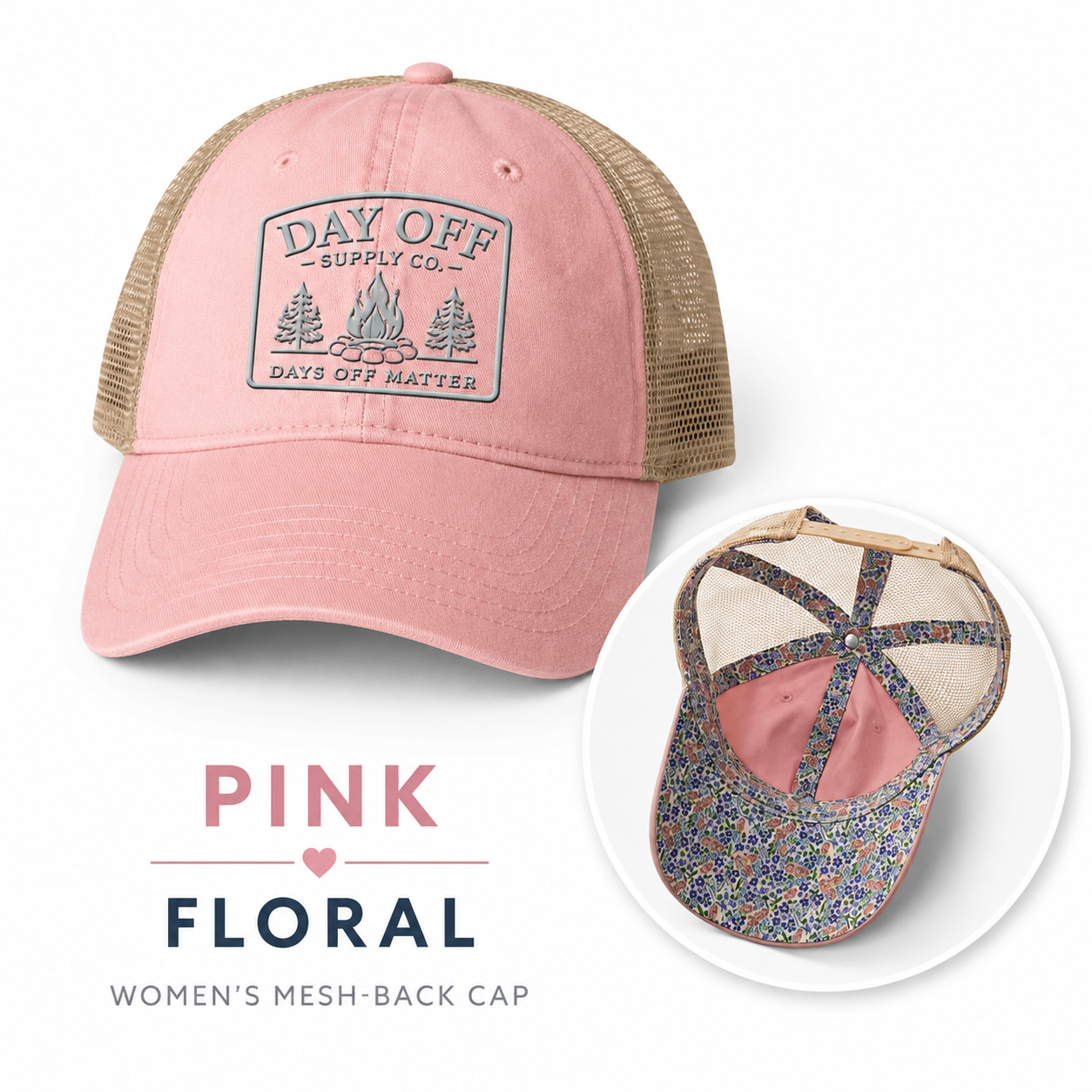 Day Off Supply Co. Women's Mesh Back Hat | Ponytail Outdoor Cap