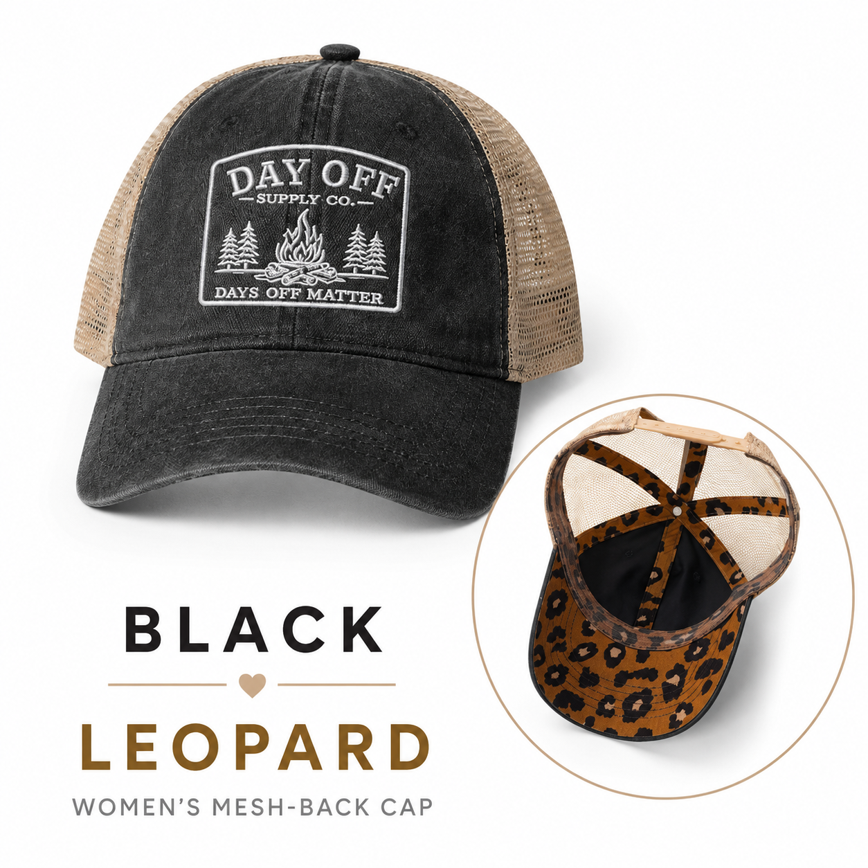 Day Off Supply Co. Women's Mesh Back Hat | Ponytail Outdoor Cap