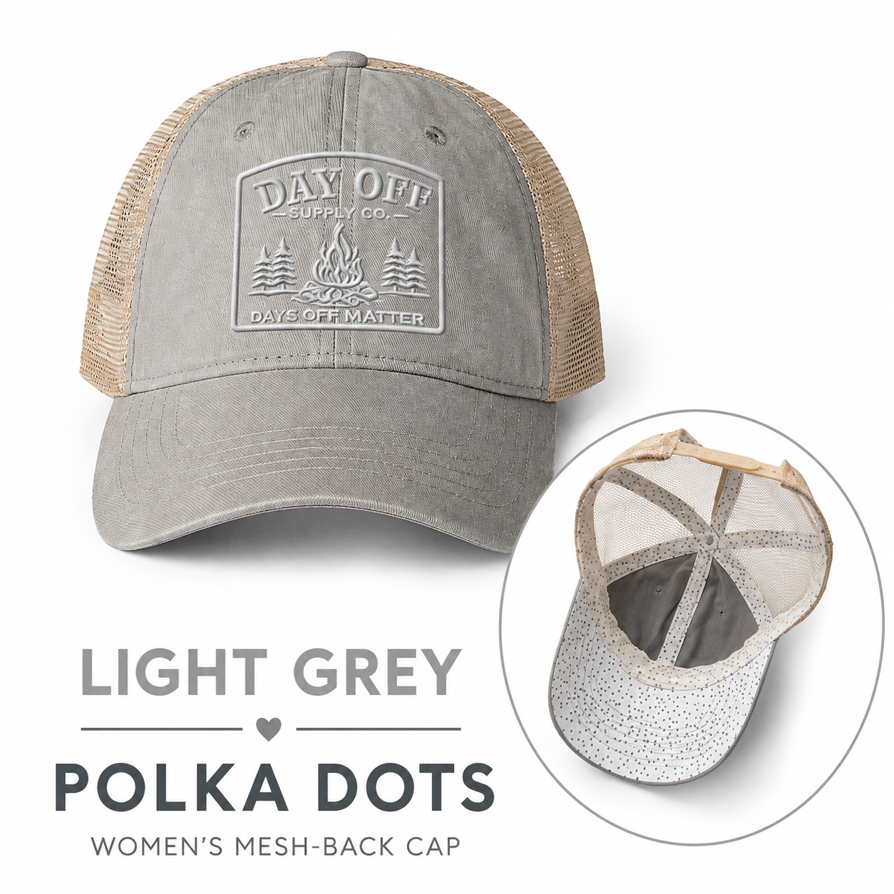 Day Off Supply Co. Women's Mesh Back Hat | Ponytail Outdoor Cap