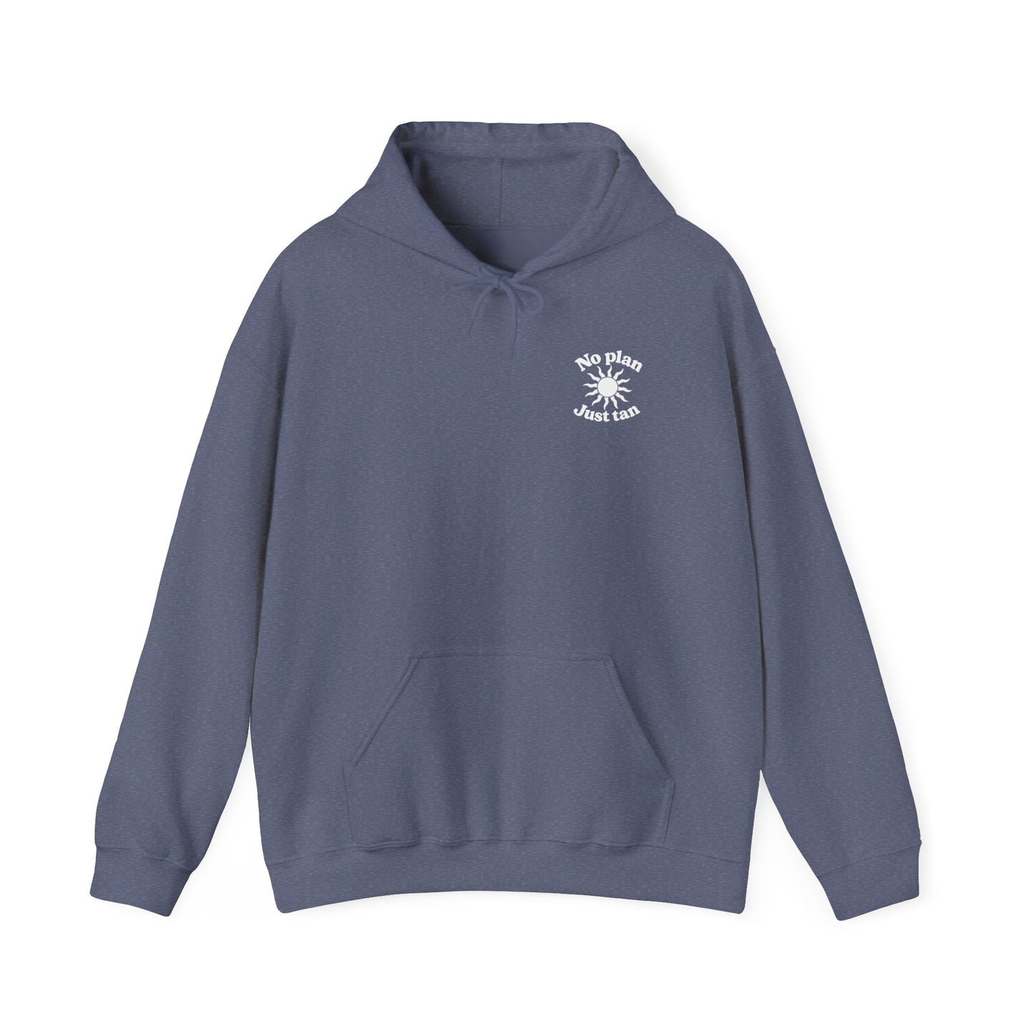 No Plans. Just Tan. Hoodie | Beach Graphic Pullover Hoodie