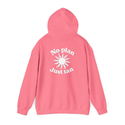 No Plans. Just Tan. Hoodie | Beach Graphic Pullover Hoodie