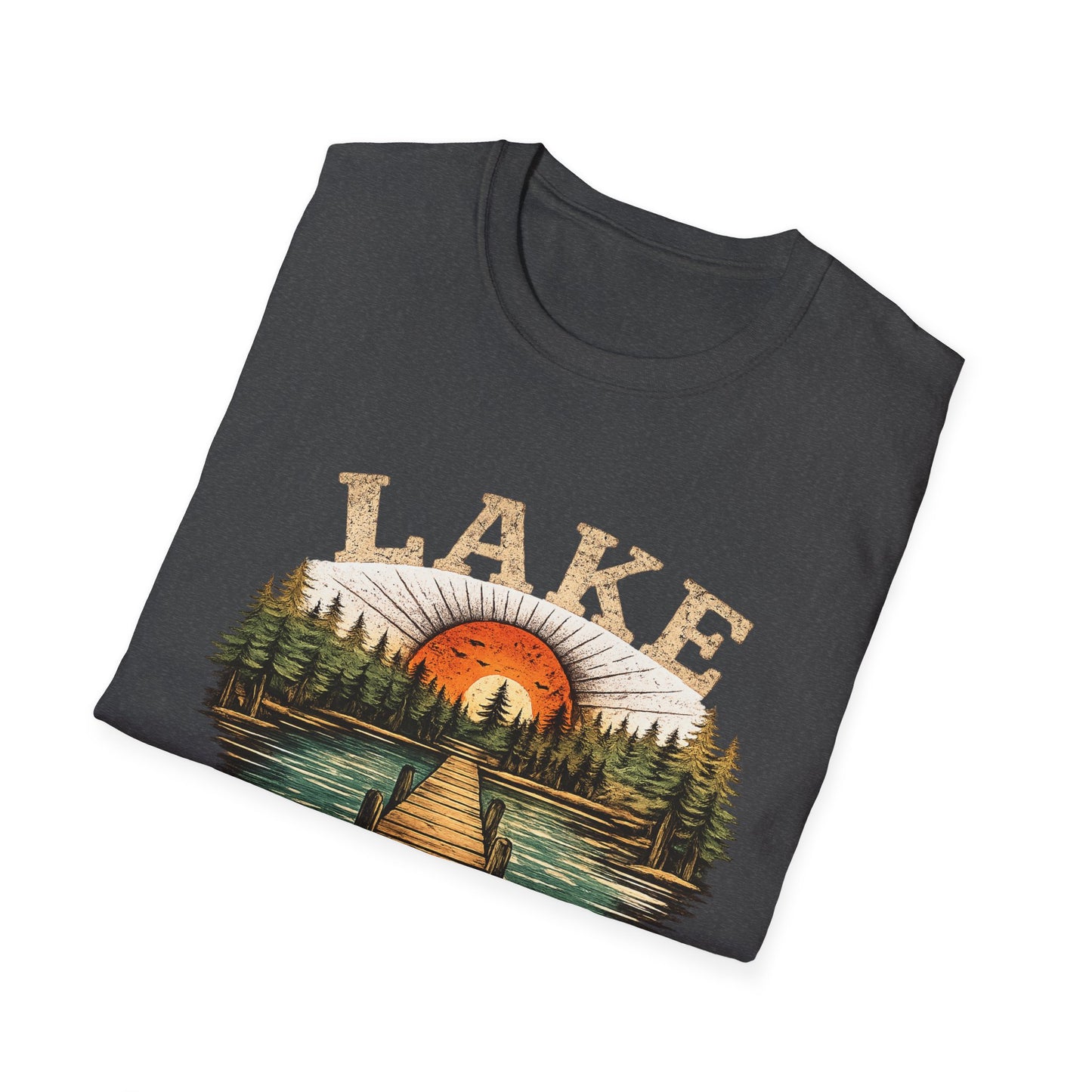 Lake Sunrise Graphic T-Shirt | Vintage Lake Life Tee