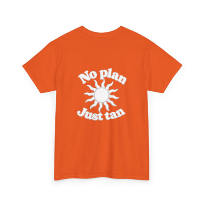 No Plan. Just Tan. | Beach & Lake Life Graphic T-Shirt