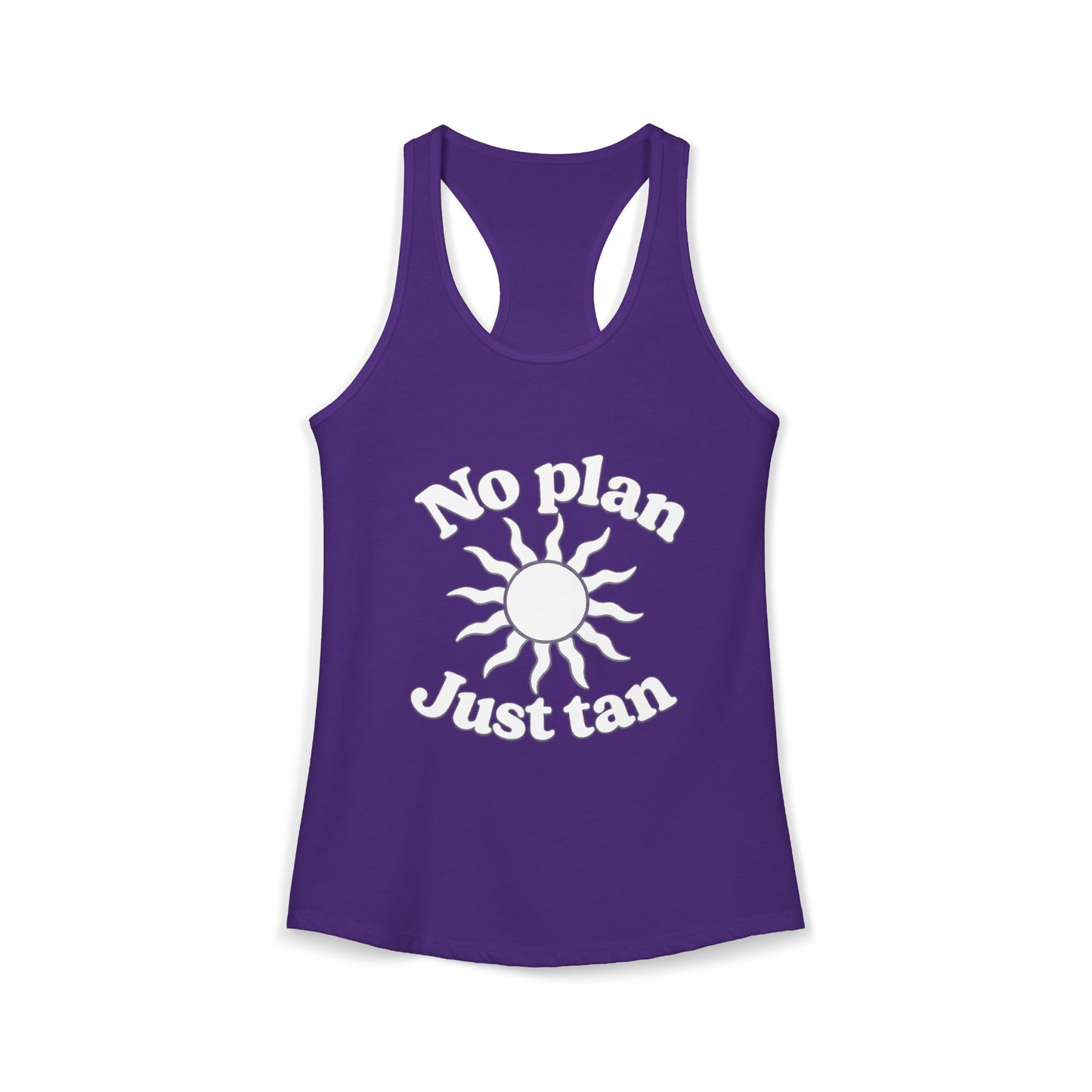 No Plans Just Tan Women's Racerback Tank | Beach Tank Top