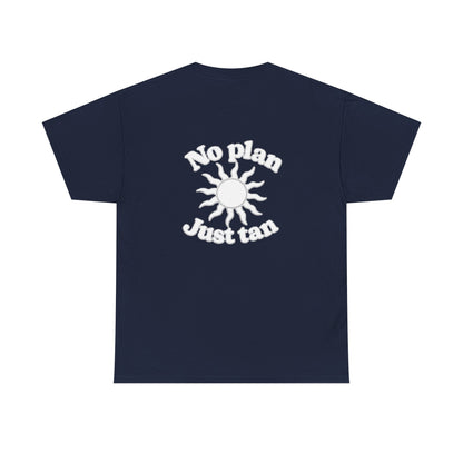No Plan. Just Tan. | Beach & Lake Life Graphic T-Shirt