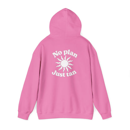 No Plans. Just Tan. Hoodie | Beach Graphic Pullover Hoodie