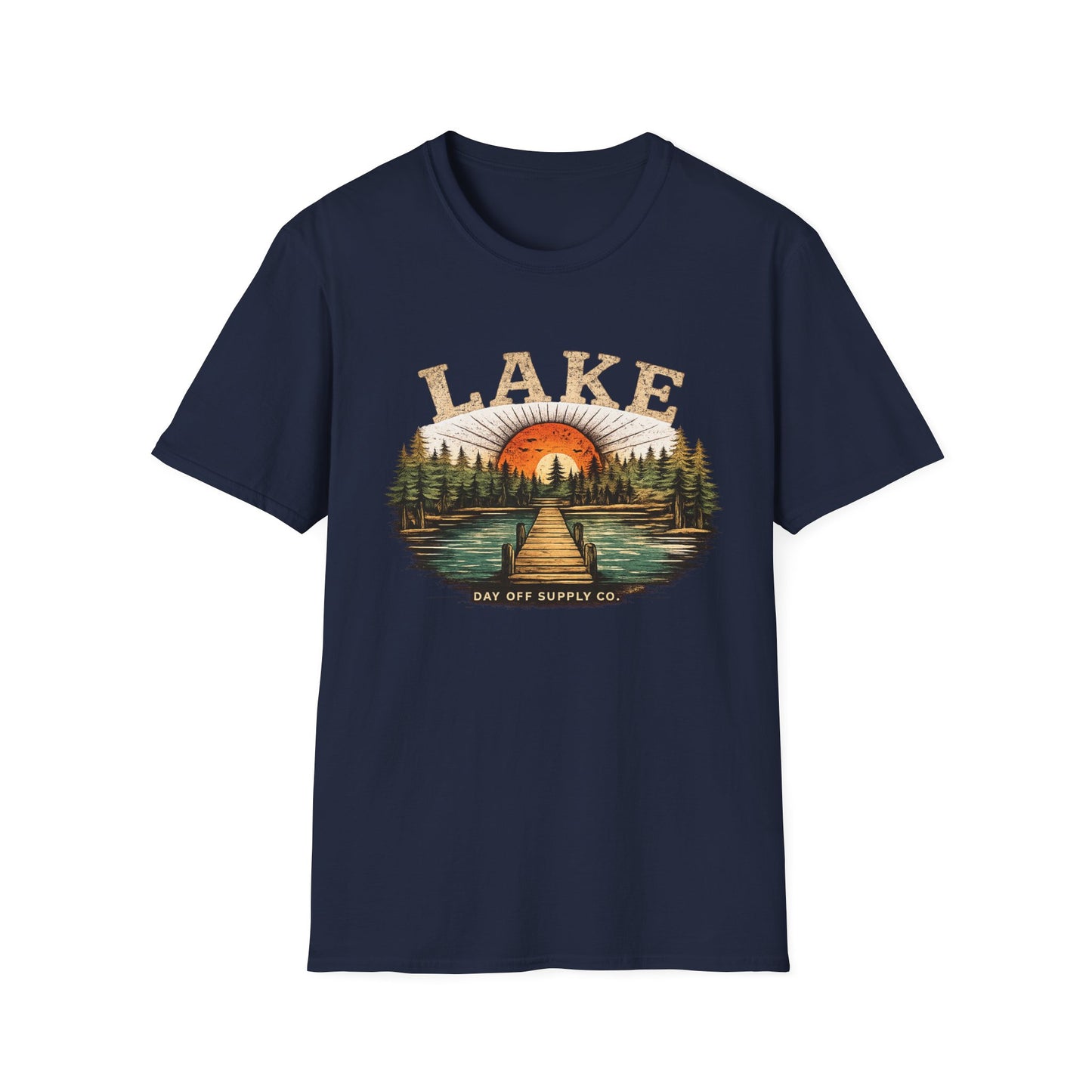 Lake Sunrise Graphic T-Shirt | Vintage Lake Life Tee
