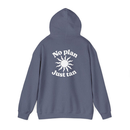 No Plans. Just Tan. Hoodie | Beach Graphic Pullover Hoodie