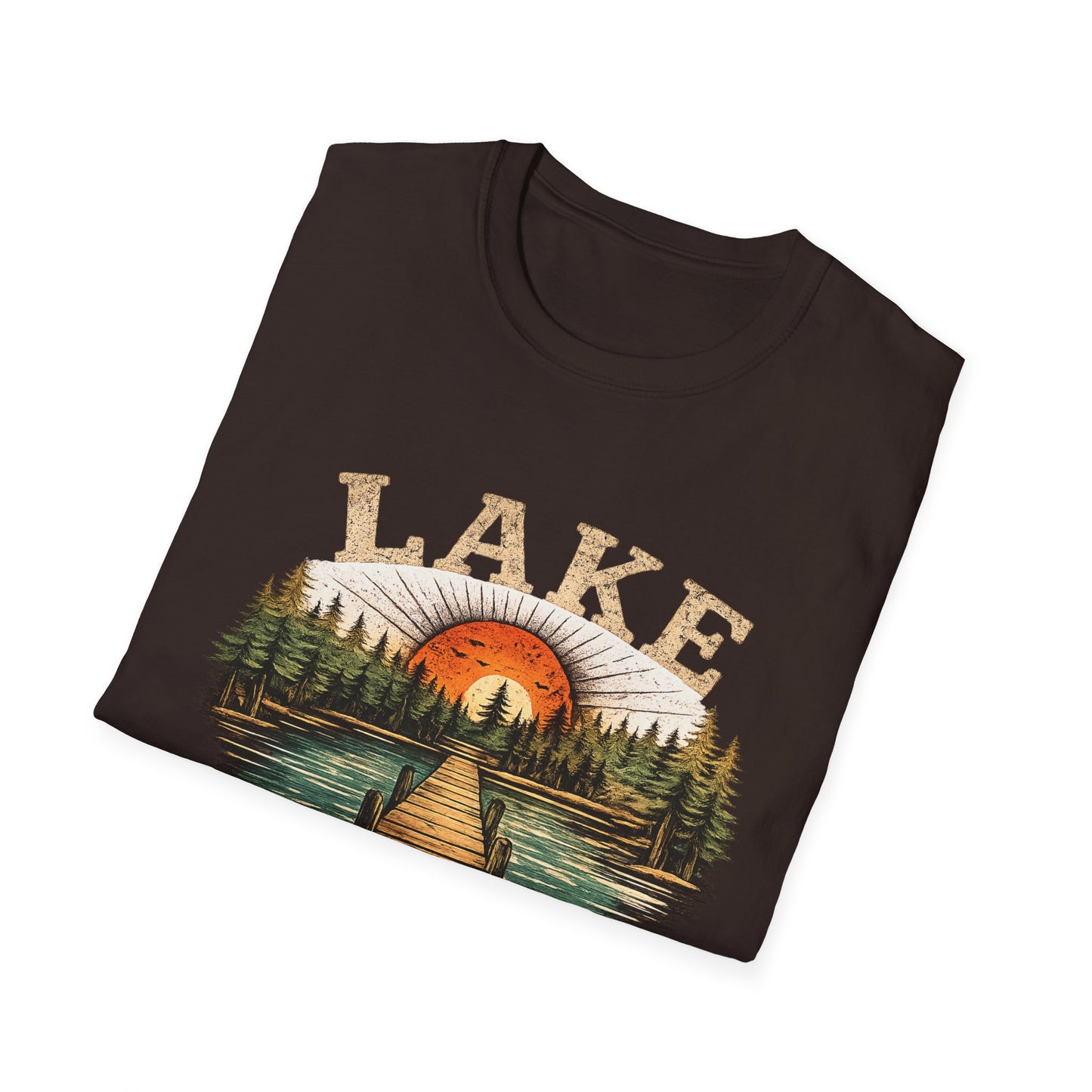 Lake Sunrise Graphic T-Shirt | Vintage Lake Life Tee