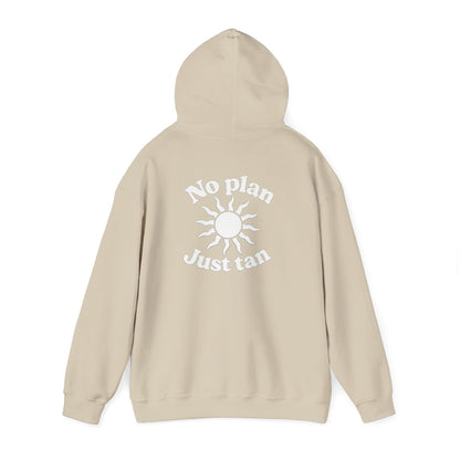 No Plans. Just Tan. Hoodie | Beach Graphic Pullover Hoodie