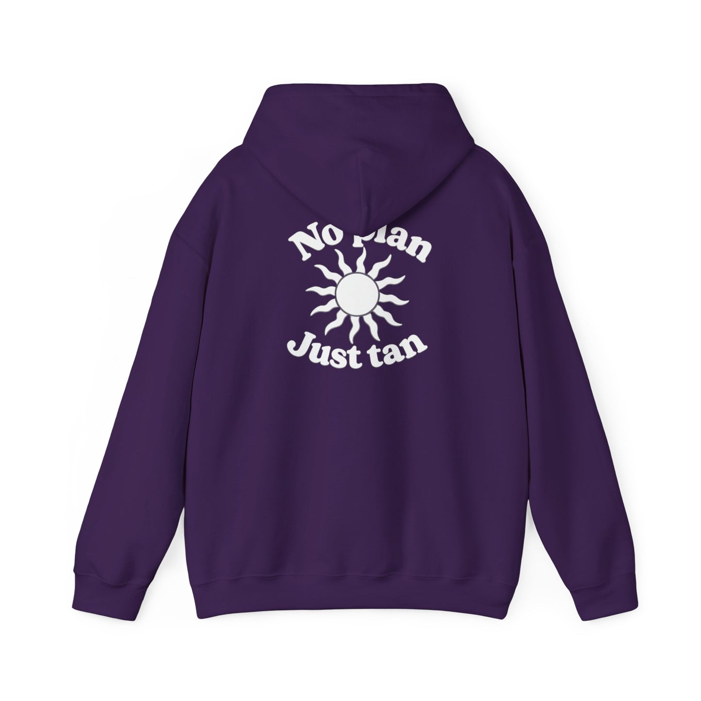 No Plans. Just Tan. Hoodie | Beach Graphic Pullover Hoodie