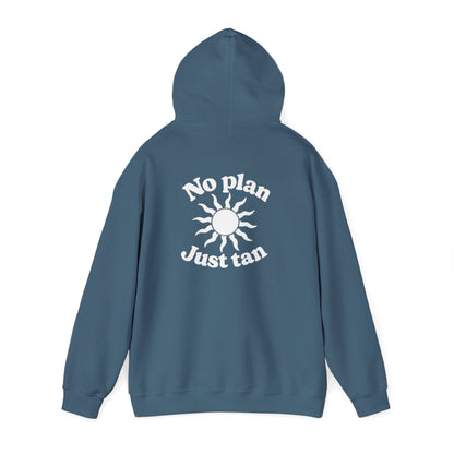 No Plans. Just Tan. Hoodie | Beach Graphic Pullover Hoodie