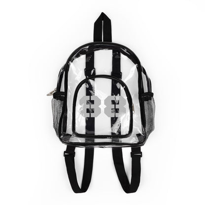 I'm Here For [Number] Clear Stadium Backpack | Personalized Football Bag