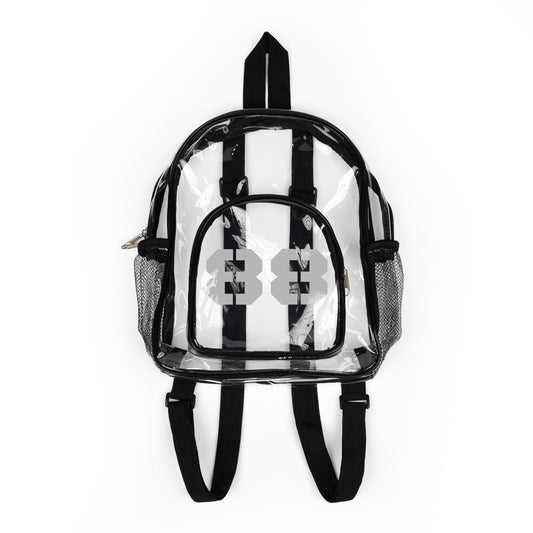 I'm Here For [Number] Clear Stadium Backpack | Personalized Football Bag
