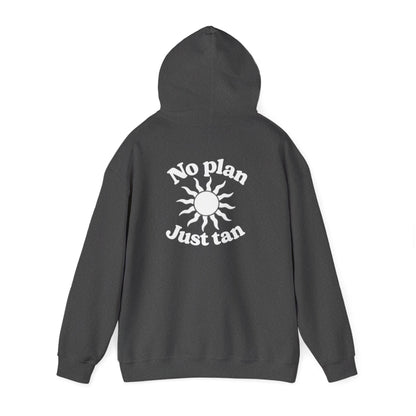 No Plans. Just Tan. Hoodie | Beach Graphic Pullover Hoodie