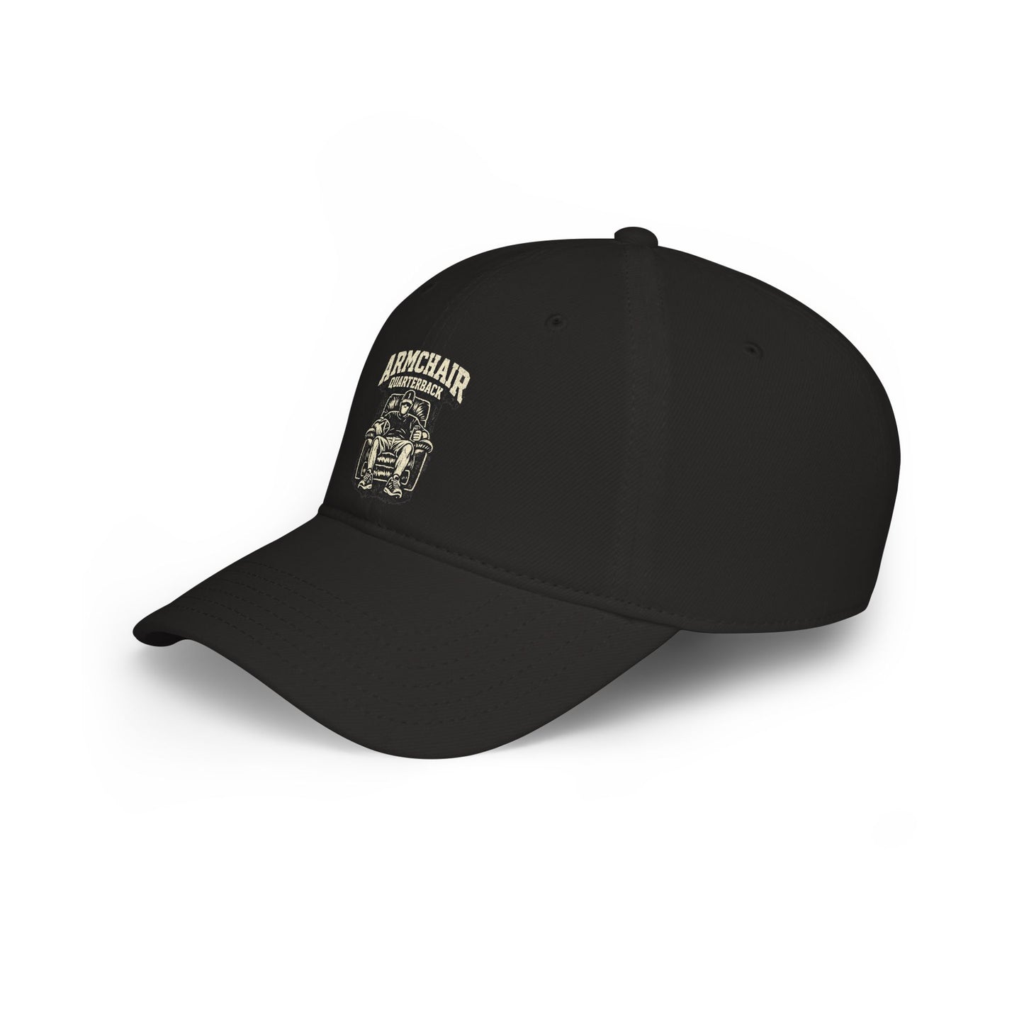 Armchair Quarterback Low Profile Baseball Cap | Football Fan Hat