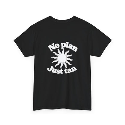 No Plan. Just Tan. | Beach & Lake Life Graphic T-Shirt